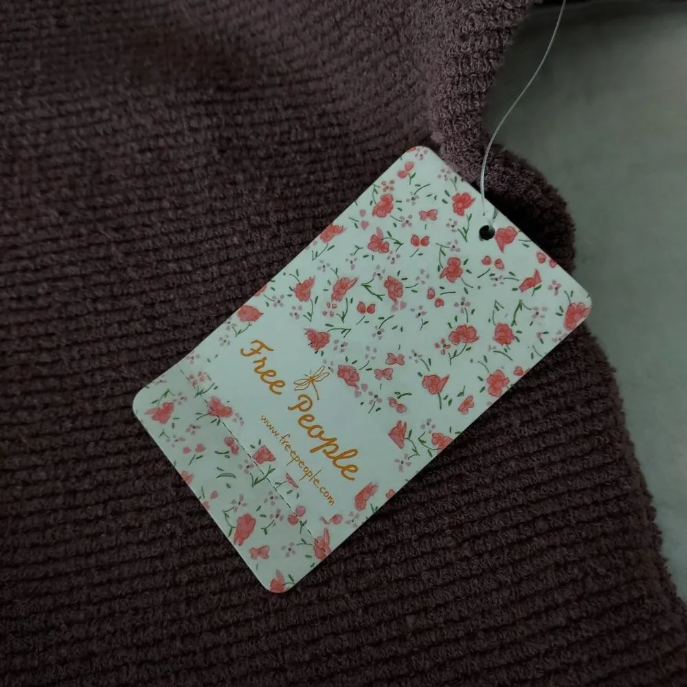 NWT Free People Ottoman sweater, brown/rose, XS - Picture 12 of 14